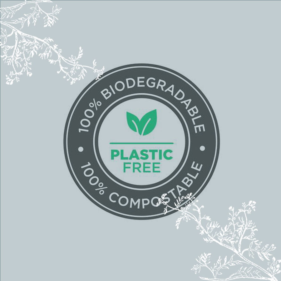 Plastic free 100% biodegradable 100% compostable picture - Highland Health Store green policy