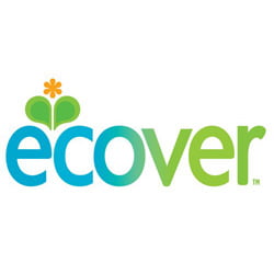 Ecover logo - link to Ecover website for ecological detergents, eco-friendly cleaning and laundry products