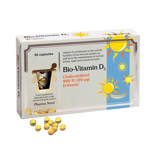 Pharma Nord Bio Vitamin D3 800iu - 80 capsules