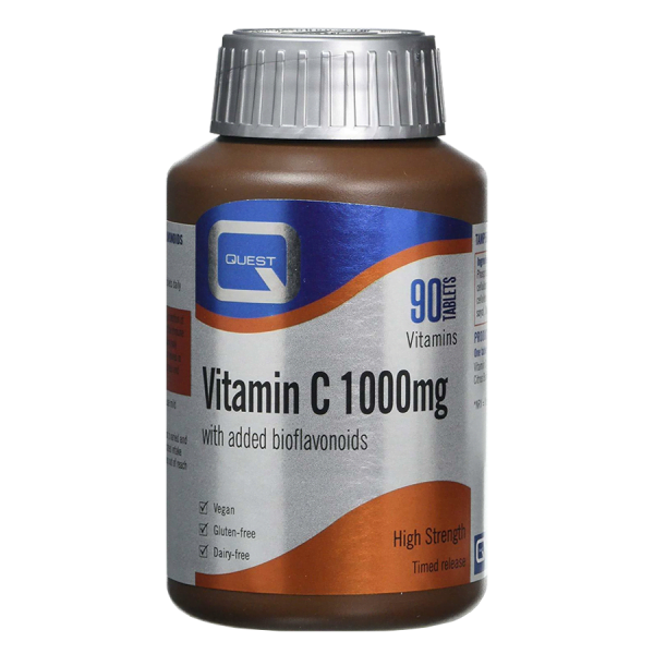 Quest Vitamin C 1000mg with added bioflavonoids bottle - 90 tablets - online shop product image