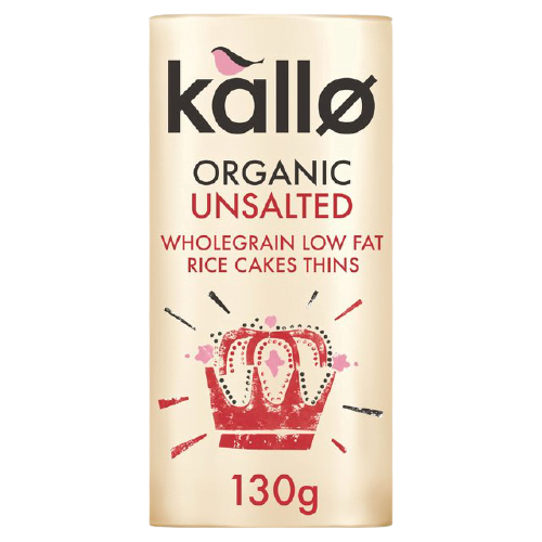 Kallø Organic Unsalted Wholegrain Rice Cake Thins