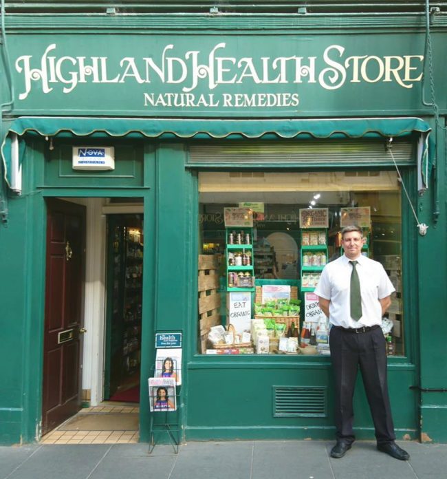 Highland Health Store Shop with Darren