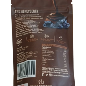 Arbuckle's Freeze-Dried Chocolate Coated Honeyberries Back