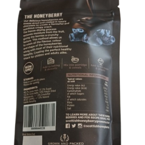 Arbuckle's Freeze-Dried Dark Chocolate Coated Honeyberries Back